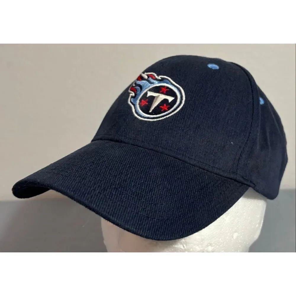 NFL Tennessee Titans Navy Blue Adjustable NFL Logo Sports Hat Cap Strap back